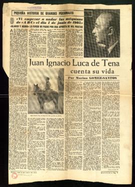Juan Ignacio Luca de Tena cuenta su vida, por Marino Gómez-Santos