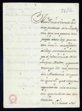 Carta del duque de Alba a Francisco Antonio Angulo en la expresa su conformidad para que se impri...
