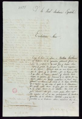 Carta de Alphons Chalumeau de Verneuil [al director, Miguel de Carvajal] con la que acompaña su t...