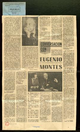 Conversación con Eugenio Montes, por J. A. Ugalde