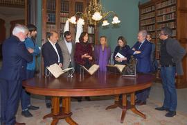 Reunión de la Real Academia Española y Cedro con la Comisión de Cultura del Congreso de los Diput...