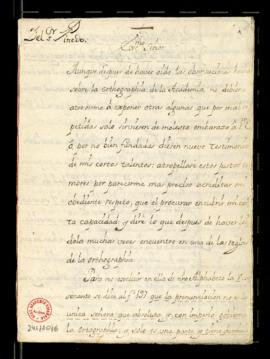 Observaciones de Antonio Gaspar de Pinedo sobre el tratado de la Ortografía que compuso la Real A...