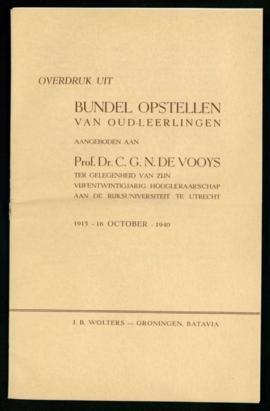 De Spaanse Woorden in Het Nederlands, de C. F. Adolf van Dam publicado en el homenaje ofrecido al...