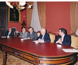 Firma del convenio entre la Real Academia Española y la Fundación Mapfre