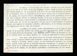 Minuta del discurso de contestación de Joaquín Calvo-Sotelo escrito para la recepción pública de ...