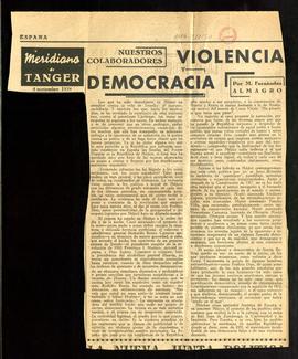 Violencia y democracia