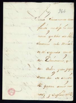 Carta de Jacobo de Flon y Zurbarán a Vincencio Squarzafigo de agradecimiento por el envío del seg...