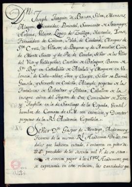 Libramiento general correspondiente a enero de 1785