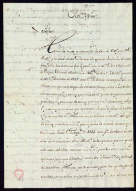 Informe de las cuentas desde 1.º de julio de 1747 hasta 1.º de junio de 1748