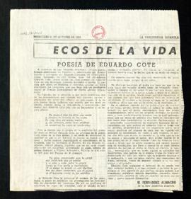 Poesía de Eduardo Cote
