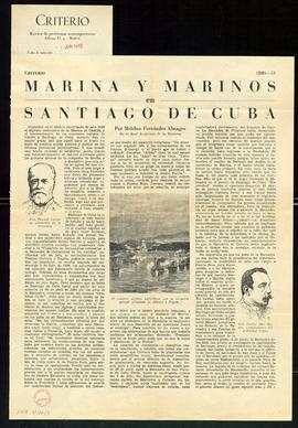 Marina y marinos en Santiago de Cuba