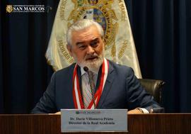 Entrega a Darío Villanueva de la Medalla al Mérito académico