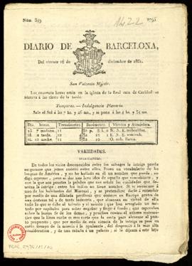 Diario de Barcelona de 16 de diciembre de 1831