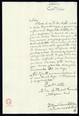 Carta de Miguel Gutiérrez de Valdivia [al marqués de Villena] de comunicación de su nombramiento ...