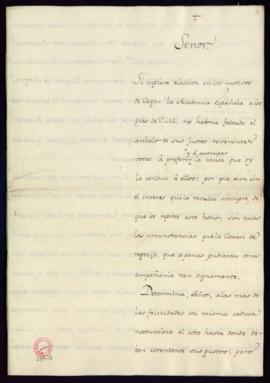 Oración de Agustín Montiano y Luyando que la Real Academia Española presentó al rey [Fernando VI]...