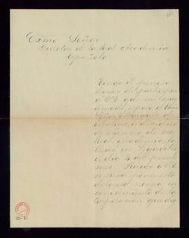 Carta de la marquesa de Molins al director [el conde de Cheste] en la que comunica el fallecimien...