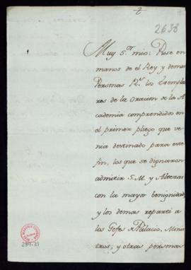 Carta del duque de Alba a Francisco Antonio Angulo en la que le comunica que ha entregado los eje...
