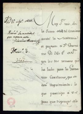 Carta de Francisco Antonio de Angulo, secretario, al marqués de la Regalía en la que le participa...