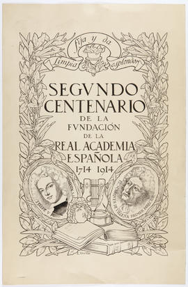 Cartel del segundo centenario de la fundación de la Academia