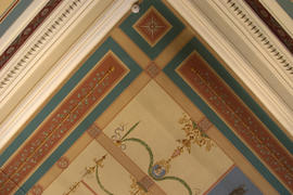 Detalle del mouflage del techo de la Sala de Directores