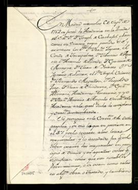 Acuerdos de 6 de septiembre de 1752