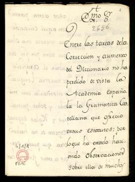 Copia sin firma de la carta de Francisco Antonio de Angulo al marqués de Grimaldi por la que le r...