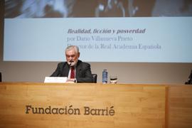 Conferencia de Darío Villanueva en la Fundación Barrié de la Maza