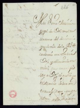 Carta de Juan Blasco de Orozco a Vincencio Squarzafigo de agradecimiento por el envío del tercer ...