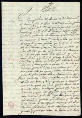 Informe de los contadores sobre la cuenta de la tesorería del año de 1729