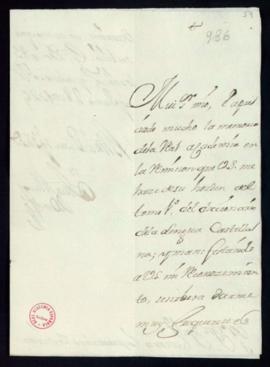 Carta de Juan Blasco de Orozco a Vincencio Squarzafigo de agradecimiento por el envío del primer ...
