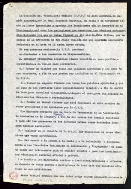 Informe de Carlos Martínez de Campos, duque de la Torre, sobre la misión encomendada a la Comisió...