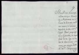 Carta de Francisco Antonio de Angulo a Juan de Iriarte con la indicación de que se pague a José P...