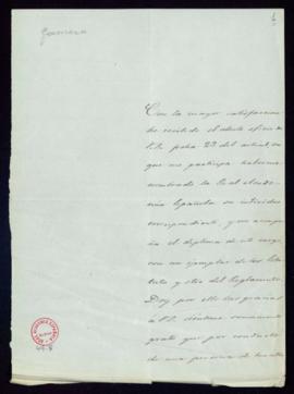 Carta de Antonio M. Gamero a Manuel Bretón de los Herreros en la que agradece el nombramiento com...