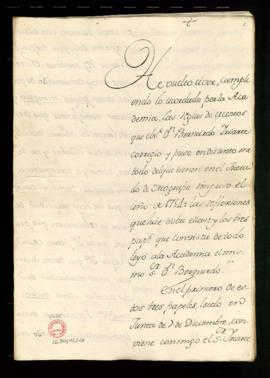 Informe de Francisco Antonio de Angulo sobre los reparos del tratado de la Ortografía de 1754 hal...