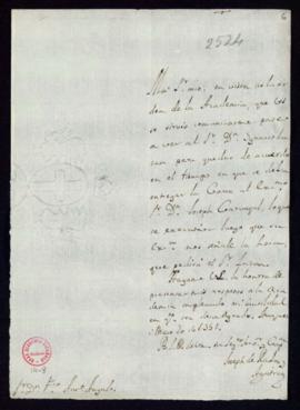 Carta de José de Rada y Aguirre a Francisco Antonio de Angulo en la que notifica haberse reunido ...