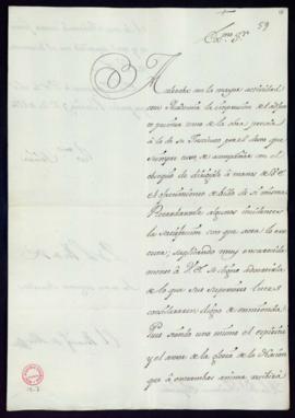 Carta del marqués de Llió al director [Fernando de Silva Álvarez de Toledo] con la que adjunta el...