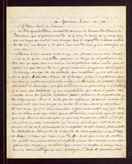 Carta de José Zorrilla a Pedro Antonio de Alarcón en la que solicita su consejo ante la concesión...