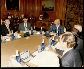 Juan Carlos I preside la reunión anual del patronato de la Fundación pro Real Academia Española