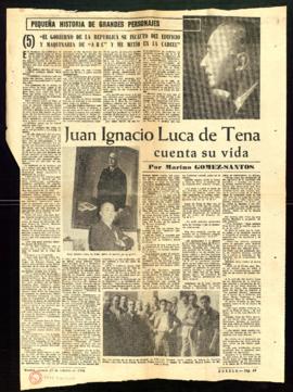 Juan Ignacio Luca de Tena cuenta su vida, por Marino Gómez-Santos