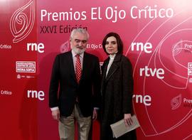 Darío Villanueva, director de la Real Academia Española, en la entrega de Premios El Ojo Crítico
