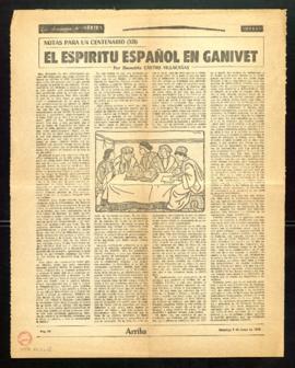 El espíritu español en Ganivet, por Demetrio Castro Villacañas