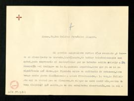 Carta de Dalmiro de la Válgoma a Melchor Fernández Almagro en la que le felicita por su ingreso e...