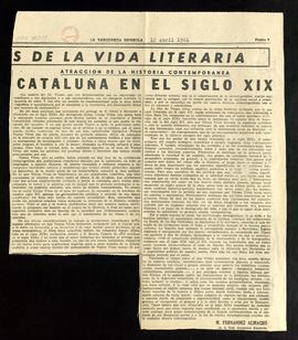 Atracción de la historia contemporánea. Cataluña en el siglo XIX