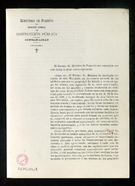 Real Orden comunicada de 7 de mayo de 1896 por la que se conmina a la Real Academia Española a ex...