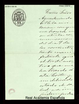 Carta del cardenal arzobispo de Toledo [Antolín Monescillo y Viso] al director, conde de Cheste, ...