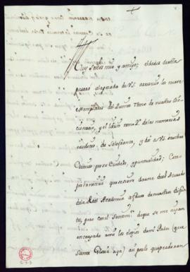 Carta de Juan Curiel a Vincencio Squarzafigo en la que le comunica que el portador de la carta re...