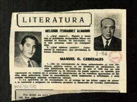 Literatura. Melchor Fernández Almagro
