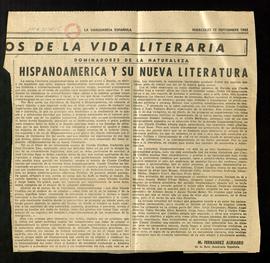 Dominadores de la naturaleza. Hispanoamérica y su nueva literatura
