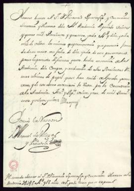 Orden del marqués de Villena de abono a Vincencio Squarzafigo de 24 748 reales y 18 maravedíes de...