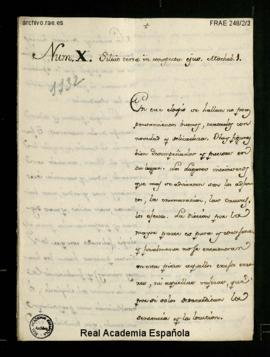 Informe del elogio de Felipe V presentado al Premio de Elocuencia de 1778 con el número X